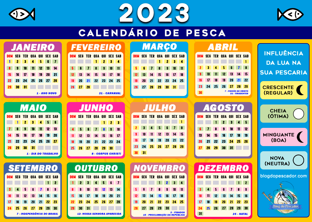 Calendario Lunar 2023 De Pesca IMAGESEE