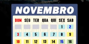 Calendário de pesca de novembro de 2024